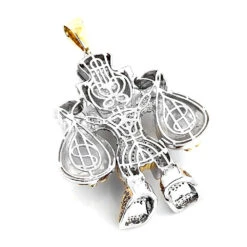 Cartoon Characters Scrooge McDuck Diamond Pendant In Sterling Silver 4.25ct -Jewelry Sales Store cartoon characters scrooge mcduck diamond pendant in sterling silver 425ct 3