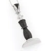 Chess Piece King Black And White Diamond Pendant 1.25ct Silver