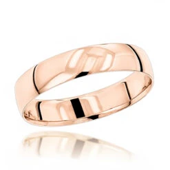 Classic Thin Men's Wedding Band Solid 14K Yellow Gold 4mm -Jewelry Sales Store classic thin mens wedding band 14k solid gold 4mm ro