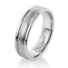 Comfort Fit Platinum Wedding Band For Men - Custom Made