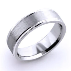 Cosmopolitan Wedding Band For Men In Platinum