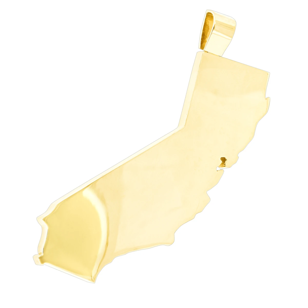 California State White Yellow Diamond Pendant 18.2ct 14K Yellow Gold 4 California State White Yellow Diamond Pendant 18.2ct 14K Yellow Gold - Image 4