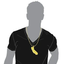 California State White Yellow Diamond Pendant 18.2ct 14K Yellow Gold 10 California State White Yellow Diamond Pendant 18.2ct 14K Yellow Gold -Jewelry Sales Store custom california state white yellow diamond pendant 182ct 14k gold bodye