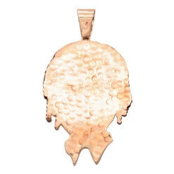 Custom Diamond Face Pendant For Men 14K Yellow Gold Custom Jewelry Design -Jewelry Sales Store custom diamond face pendant for men 14k gold custom jewelry design 001287 back rose