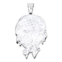 Custom Diamond Face Pendant For Men 14K Yellow Gold Custom Jewelry Design -Jewelry Sales Store custom diamond face pendant for men 14k gold custom jewelry design 001287 back white