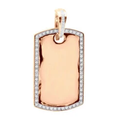 Dog Tags 10K Yellow Gold Diamond Pendant Can Be Engraved -Jewelry Sales Store custom dog tags gold diamond pendant can be engraved p 35694 ro