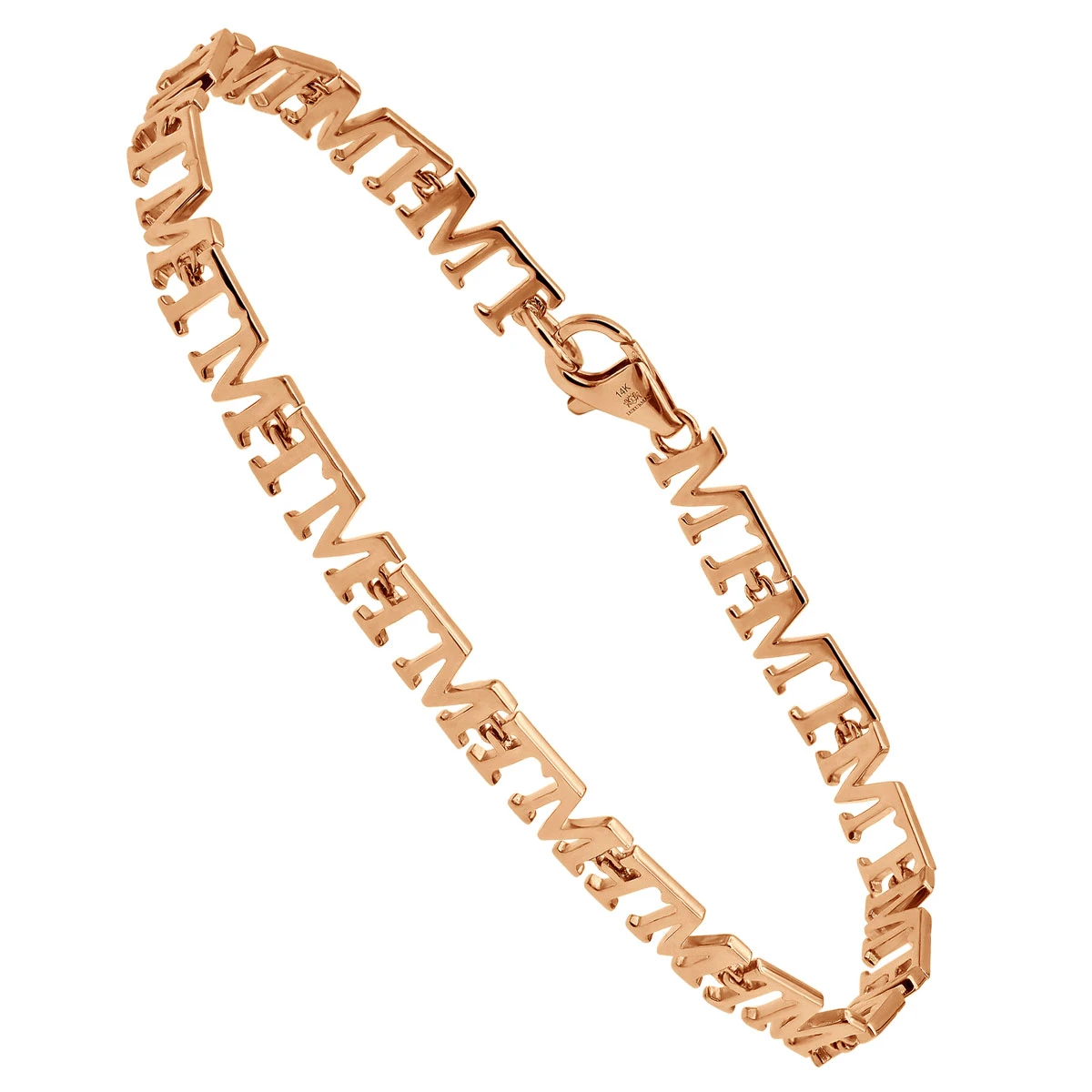 Custom Initials Bracelet For Men And Women 14K Yellow Gold 3 Custom Initials Bracelet For Men And Women 14K Yellow Gold - Image 3