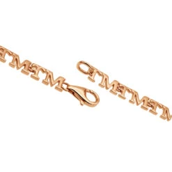 Custom Initials Bracelet For Men And Women 14K Yellow Gold 16 Custom Initials Bracelet For Men And Women 14K Yellow Gold -Jewelry Sales Store custom initials bracelet for men and women solid 14k gold clasp rose