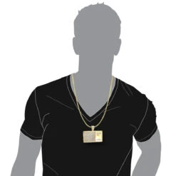 10K Yellow Gold Diamond Digital Scale Men's Pendant 4ct -Jewelry Sales Store custom jewelry 10k gold diamond digital scale mens pendant 4ct bodye