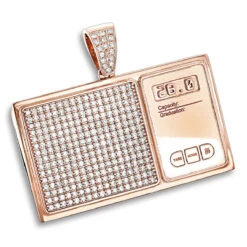 10K Yellow Gold Diamond Digital Scale Men's Pendant 4ct -Jewelry Sales Store custom jewelry 10k gold diamond digital scale mens pendant 4ct ro