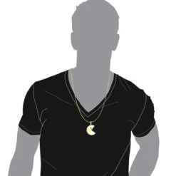 Large Diamond Pacman Pendant For Men 14K Yellow Gold 2 Carat -Jewelry Sales Store custom jewelry large diamond pacman pendant for men in 14k gold 2 carat bodye