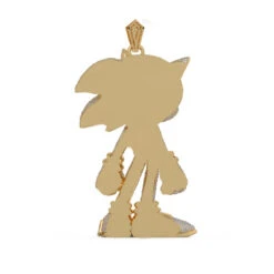 14K Yellow Gold Sonic The Hedgehog Diamond Pendant For Men 22ct 8 14K Yellow Gold Sonic The Hedgehog Diamond Pendant For Men 22ct -Jewelry Sales Store custom jewelry real 14k gold sonic the hedgehog diamond pendant for men 22c backye