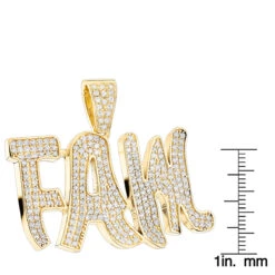 10K Yellow Gold Real Diamond Men's Pendant By Luxurman 3.5ct 11 10K Yellow Gold Real Diamond Men's Pendant By Luxurman 3.5ct -Jewelry Sales Store custom jewelry solid 10k gold real diamond mens pendant by luxurman 35ct rulerye