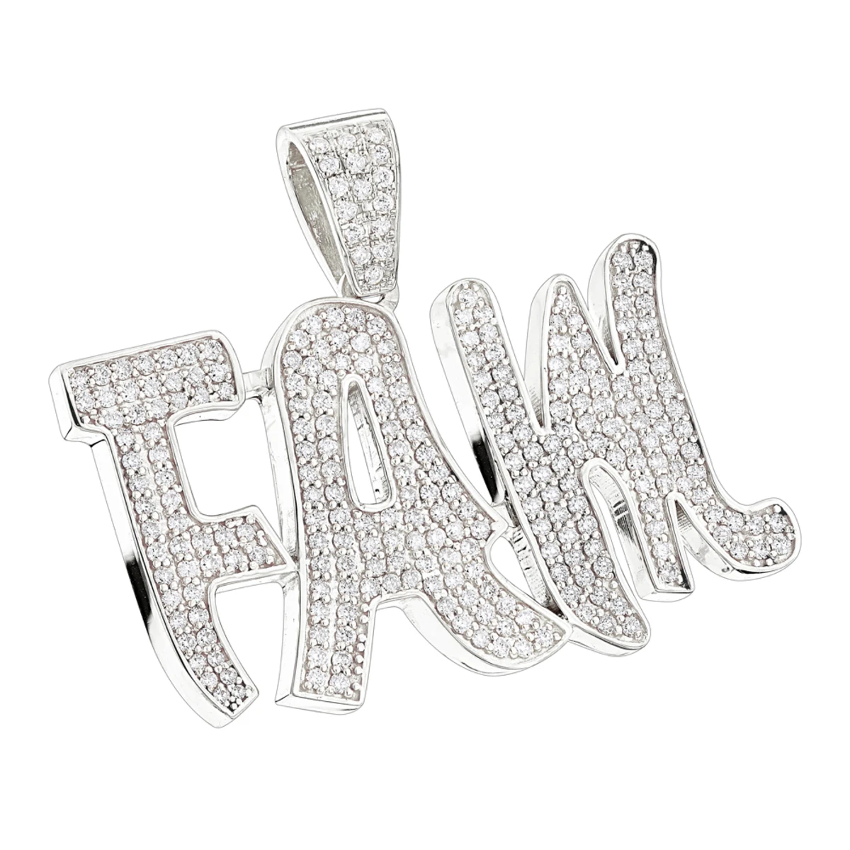 10K Yellow Gold Real Diamond Men's Pendant By Luxurman 3.5ct 2 10K Yellow Gold Real Diamond Men's Pendant By Luxurman 3.5ct - Image 2