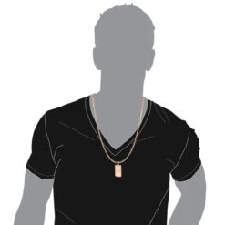 14K Rose Gold 2 Carat Diamond Dog Tag Pendant With Numbers -Jewelry Sales Store custom jewelry solid 14k gold 2 carat diamond dog tag pendant with numbers bodro