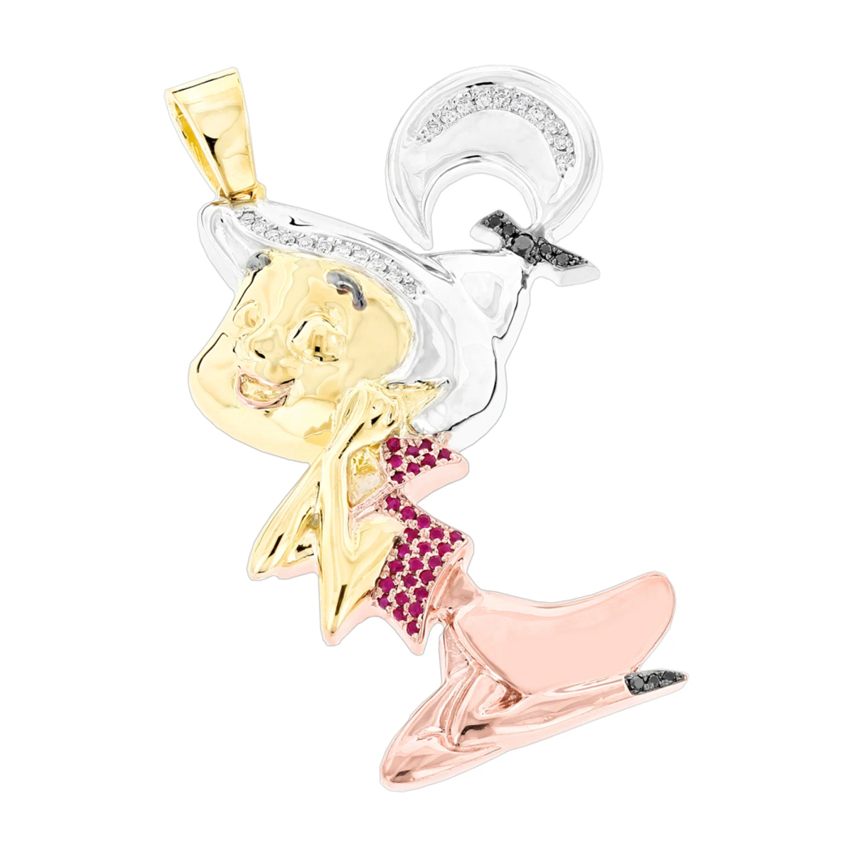 Judy Jetson Silver Pendant With Gemstones And Diamonds 1 Judy Jetson Silver Pendant With Gemstones And Diamonds