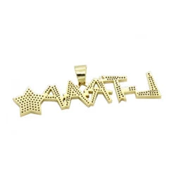 18K Yellow Gold Yellow Black White Diamond Pendant For Men 6ct -Jewelry Sales Store custom made jewelry 18k gold yellow black white diamond pendant for men 6ct backye