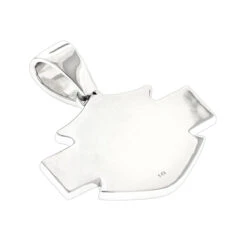 Name Black Diamond Pendant For Men 14K White Gold 0.55ct -Jewelry Sales Store custom made name black diamond pendant for men 14k gold 055ct backwh