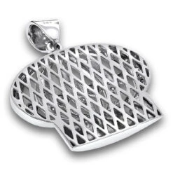 Crown Diamond Charm In Sterling Silver 0.9ct -Jewelry Sales Store custom pendants crown diamond charm in sterling silver 09ct backwh