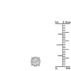Dazzling Men's Diamond Stud Earrings 0.4ct Single Stud 14K White Gold -Jewelry Sales Store dazzling mens diamond stud earrings 04ct single stud 14k gold rulerwh