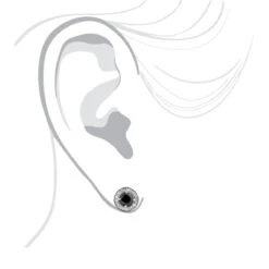 Designer 14K White Gold White Black Diamond Earrings 2.04ct -Jewelry Sales Store designer 14k white black diamond earrings 204ct p 6721 bodwh