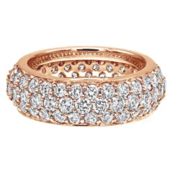 Designer 18K White Gold Pave Diamond Eternity Ring 3.23ct 13 Designer 18K White Gold Pave Diamond Eternity Ring 3.23ct -Jewelry Sales Store designer 18k gold pave diamond eternity ring 323ct p 23024 backro