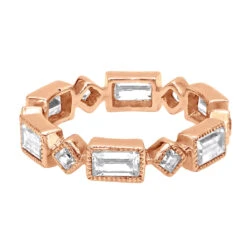 Thin 14K White Gold Princess Cut 3.50ct Diamond Eternity Baguette Band 13 Thin 14K White Gold Princess Cut 3.50ct Diamond Eternity Baguette Band -Jewelry Sales Store designer diamond eternity rings princess cut baguette band 350ct 14k backro