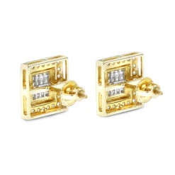 Designer Earrings 14K White Gold Diamond Earrings Studs 1.24 9 Designer Earrings 14K White Gold Diamond Earrings Studs 1.24 -Jewelry Sales Store designer earrings 14k gold diamond earrings studs 124 p 6996 backye