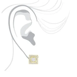 Designer Earrings 14K White Gold Diamond Earrings Studs 1.24 10 Designer Earrings 14K White Gold Diamond Earrings Studs 1.24 -Jewelry Sales Store designer earrings 14k gold diamond earrings studs 124 p 6996 bodye