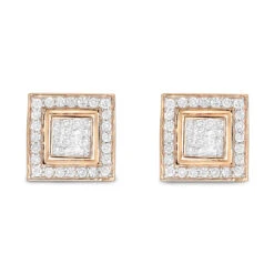 Designer Earrings 14K White Gold Diamond Earrings Studs 1.24 8 Designer Earrings 14K White Gold Diamond Earrings Studs 1.24 -Jewelry Sales Store designer earrings 14k gold diamond earrings studs 124 p 6996 ro