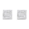 Designer Earrings 14K White Gold Diamond Earrings Studs 1.24