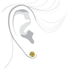 Diamond Clusters 14K Yellow Gold Yellow Diamond Stud Earrings 1ct -Jewelry Sales Store diamond clusters 14k yellow diamond stud earrings 1ct p 6805 bodye