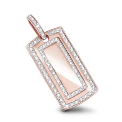 14K Yellow Gold Real Diamond Dog Tag Military Pendant With Diamonds 1ct -Jewelry Sales Store diamond dog tag military pendant with diamonds 125ct p 6988 ro