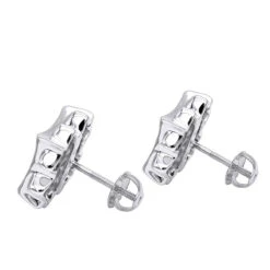 Diamond Earrings 14K Rose Gold Diamond Stud Earrings 1.66ct -Jewelry Sales Store diamond earrings rose gold diamond stud earrings 166ct p 6429 backwh