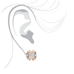 Diamond Earrings 14K Rose Gold Diamond Stud Earrings 1.66ct -Jewelry Sales Store diamond earrings rose gold diamond stud earrings 166ct p 6429 bodro