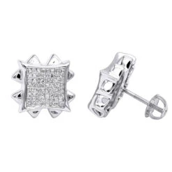 Diamond Earrings 14K Rose Gold Diamond Stud Earrings 1.66ct -Jewelry Sales Store diamond earrings rose gold diamond stud earrings 166ct p 6429 wh