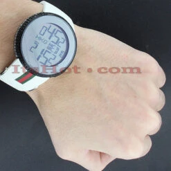 Unique White & Black Diamond Gucci Watch For Men 5.25 Carats YA114214 -Jewelry Sales Store diamond gucci watches mens luxury watch 525ct p 42331bod