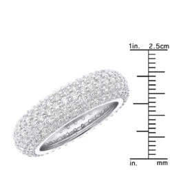 Diamond Platinum Eternity Ring 4.68ct -Jewelry Sales Store diamond platinum eternity ring 468ct p 30548 ruler white