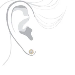 Halo Diamond Studs 14K White Gold Cluster Diamond Stud Earrings .70ct -Jewelry Sales Store diamond studs 14k cluster diamond stud earrings 70ct p 6934 bodye