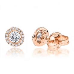 Halo Diamond Studs 14K White Gold Cluster Diamond Stud Earrings .70ct -Jewelry Sales Store diamond studs 14k cluster diamond stud earrings 70ct p 6934 ro