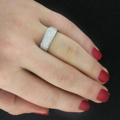 Diamond Wedding Bands 10K White Gold Diamond Wedding Band 0.68ct -Jewelry Sales Store diamond wedding bands 10k diamond wedding band 068ct p 6939bod