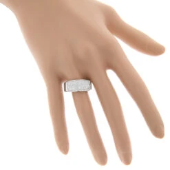 Diamond Wedding Bands 14K White Gold Designer Diamond Band 1.59ct -Jewelry Sales Store diamond wedding bands 14k designer diamond band 159ct p 6516 bodwh