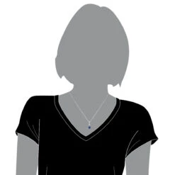 14K White Gold 0.10ct Diamond Blue Evil Eye Pendant 3/8in (10mm) -Jewelry Sales Store evil eye jewelry 14k diamond evil eye pendant blue 10 p 6232 bodwh