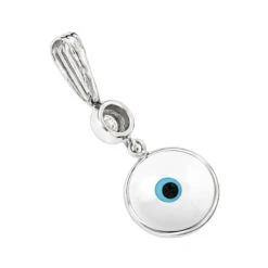 14K White Gold & Diamond White Evil Eye Pendant 0.10 -Jewelry Sales Store evil eye jewelry 14k diamond evil eye pendant white 10 p 6229 backwh
