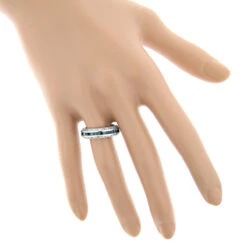 Gold Blue Diamond Wedding Band Eternity Ring 2.64ct -Jewelry Sales Store gold blue diamond wedding band eternity ring 264ct p 7202 bodwh