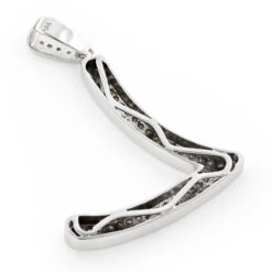 Gold Diamond Initial Pendant 2ct 10K White Gold Any Letter 8 Gold Diamond Initial Pendant 2ct 10K White Gold Any Letter -Jewelry Sales Store gold diamond initial pendant 2ct 10k any letter backwh