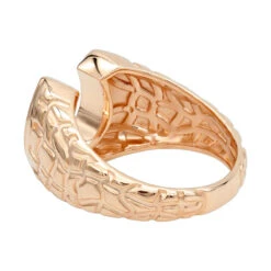 Good Luck Men's 14K Yellow Gold Nugget Horseshoe Diamond Ring 0.5ct By Luxurman -Jewelry Sales Store good luck mens 14k gold nugget horseshoe diamond ring 05ct by luxurman backro