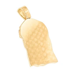 Hip Hop 14K Yellow Gold Round Diamond Jesus Head Pendant 3.5ct By Luxurman -Jewelry Sales Store hip hop jewelry 14k gold round diamond jesus head pendant 35ct by luxurman backye