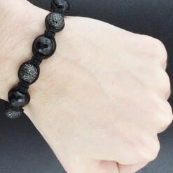 Hip Hop Black Diamond Disco Ball Bracelet 10ct -Jewelry Sales Store hip hop jewelry black diamond disco ball bracelet 10ct p 45049bod