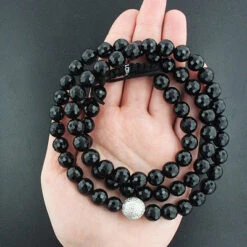 Hip Hop Disco Ball Diamond Necklace 0.85ct -Jewelry Sales Store hip hop jewelry disco ball diamond necklace 085ct p 45400box